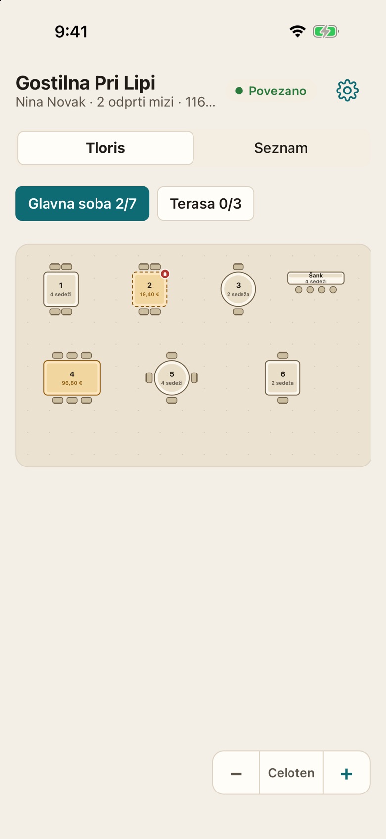 Tloris na telefonu natakarja